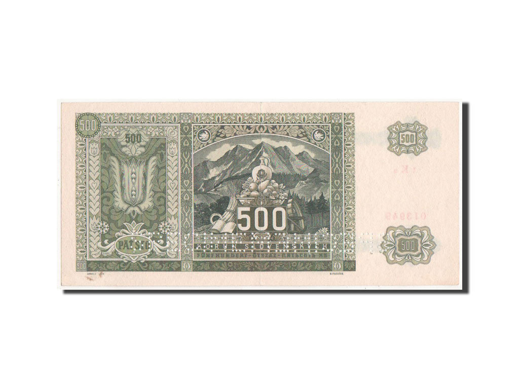 Banknote, Czechoslovakia, 500 Korun, 1945, UNC(60-62)