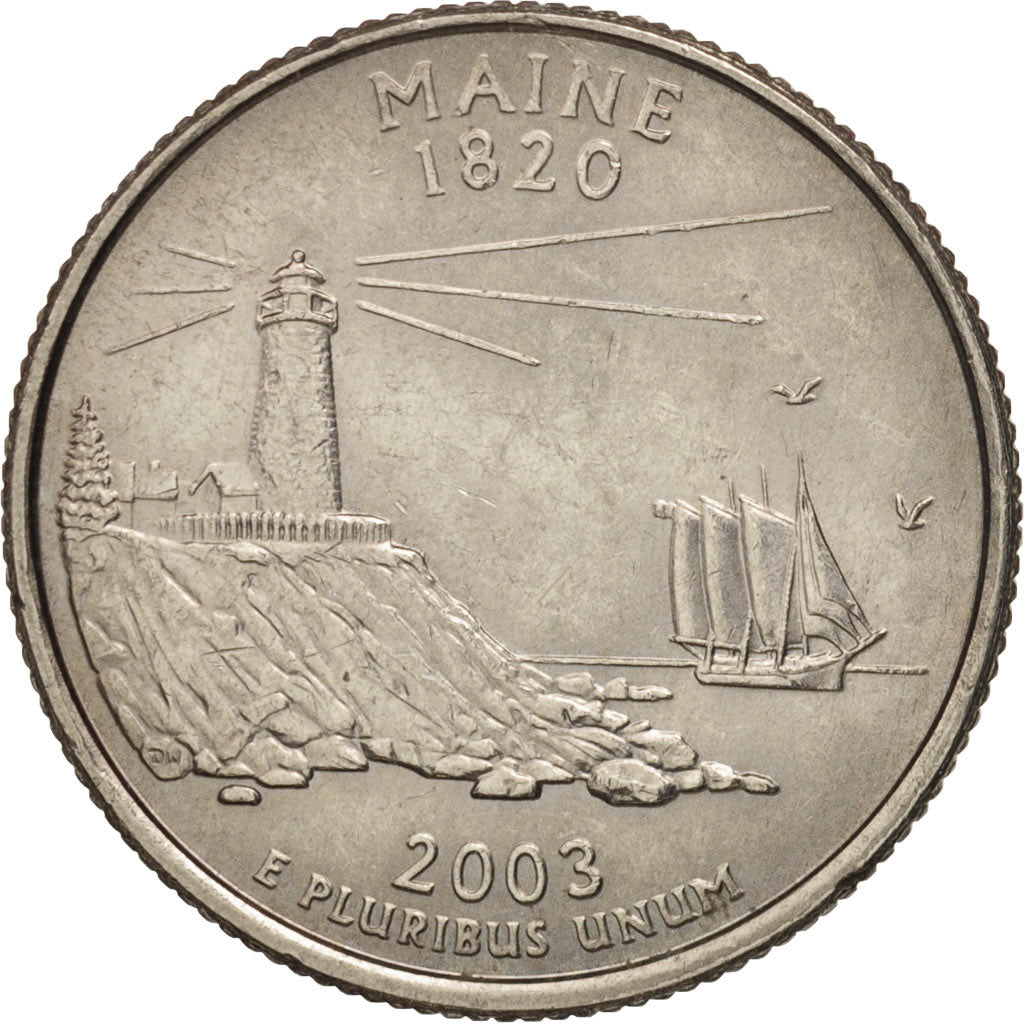 Coin, United States, Quarter, 2003, U.S. Mint, Philadelphia, AU(55-58)