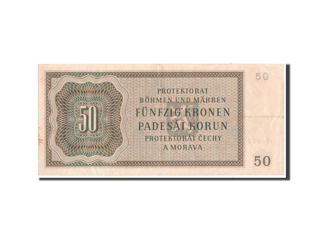Bohemia and Moravia, 50 Korun, 1944, KM #10a, EF(40-45), S