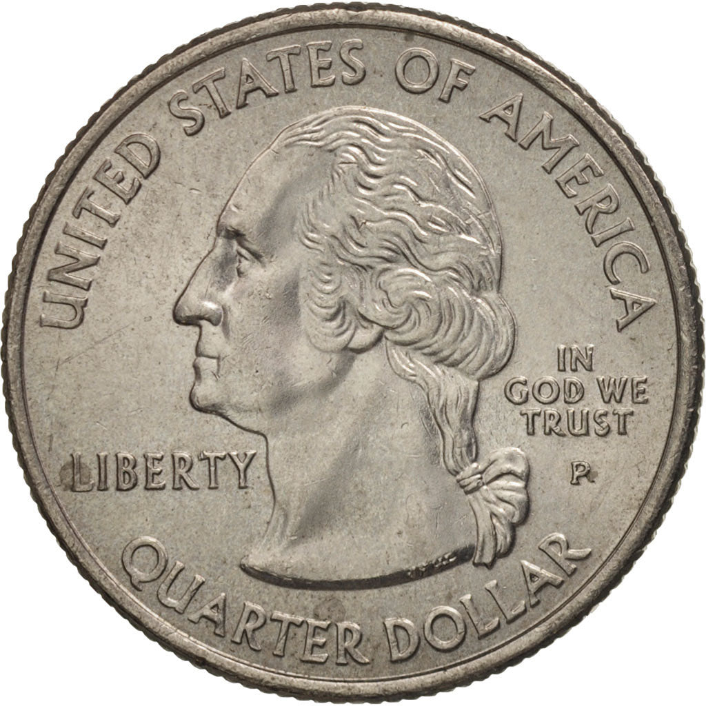 United States, Quarter, 2004, U.S. Mint, Philadelphia, AU(55-58), KM 357