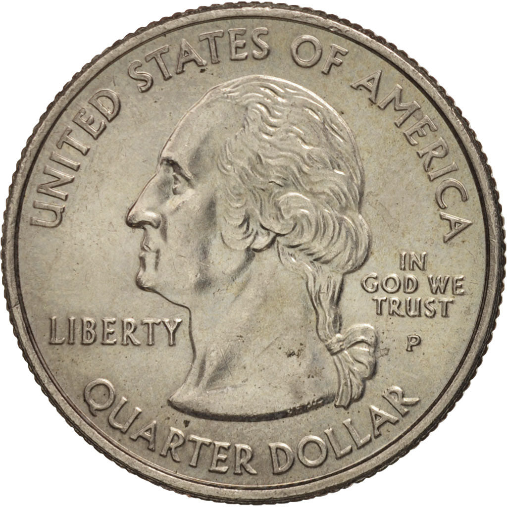 United States, Quarter, 2007, U.S. Mint, Philadelphia, AU(55-58), KM 396