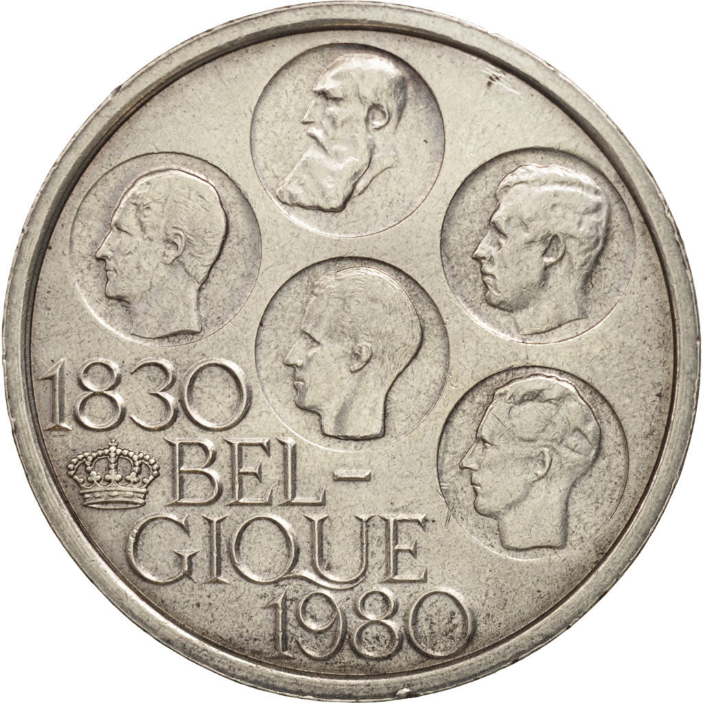 Coin, Belgium, 500 Francs, 500 Frank, 1980, Brussels, AU(50-53), Silver Clad