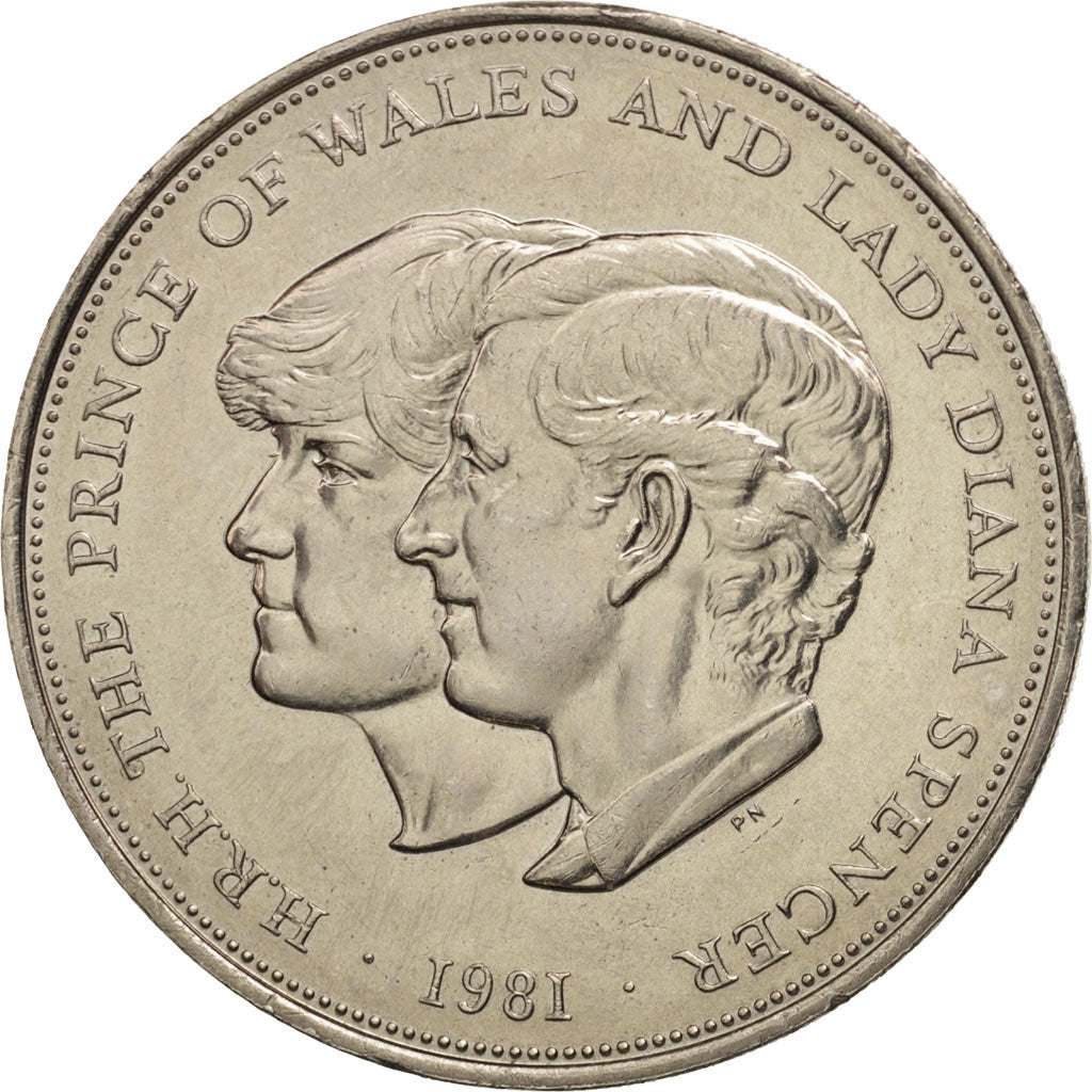 Coin, Great Britain, Elizabeth II, 25 New Pence, 1981, AU(55-58), Copper-nickel