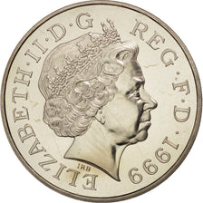 Great Britain, Elizabeth II, 5 Pounds, 1999, MS(63), Copper-nickel, KM:997