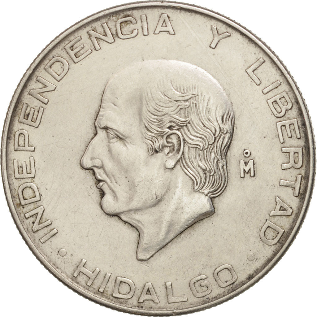 Mexico, 5 Pesos, 1955, Mexico City, AU(50-53), Silver, KM:469