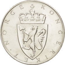 Noruega, Haakon VII, 10 Kroner, 1964, EBC, Plata, KM:413