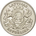 Latvia, 2 Lati, 1925, AU(50-53), Silver, KM:8