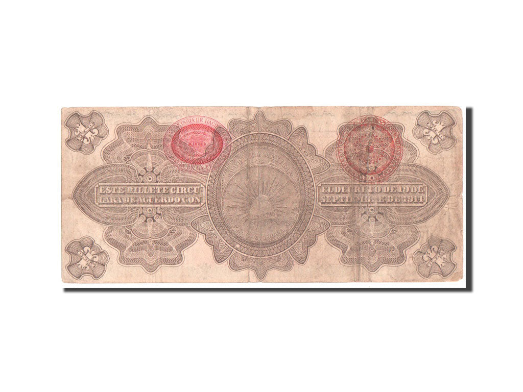 Banconote, Messico - Rivoluzionario, 1 Peso, 1914, B+