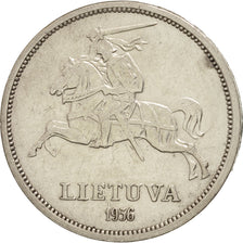 Coin, Lithuania, 5 Litai, 1936, AU(50-53), Silver, KM:82