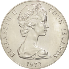 Coin, Cook Islands, Elizabeth II, 2 Dollars, 1973, AU(55-58), Silver, KM:8