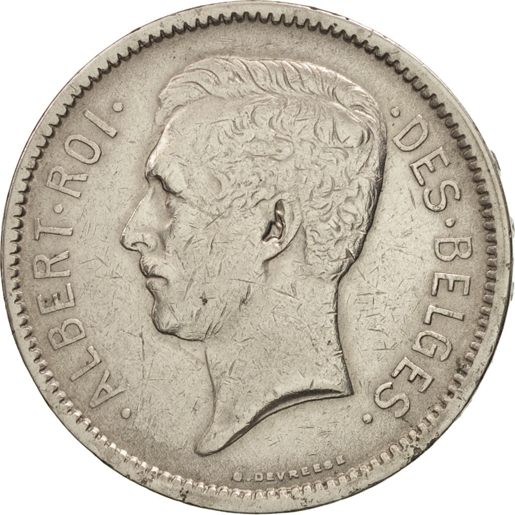 Coin, Belgium, 5 Francs, 5 Frank, 1934, EF(40-45), Nickel, KM:97.1