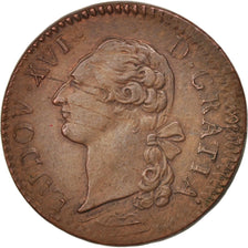 Monnaie, France, Louis XVI, Sol ou sou, Sol, 1778, Aix, TTB+, Cuivre, KM:578.17
