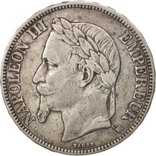 Coin, France, Napoléon III, 5 Francs, 1868, Strasbourg, VF(30-35), Silver