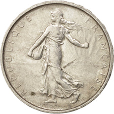 France, Semeuse, 5 Francs, 1967, AU(50-53), Silver, KM:926