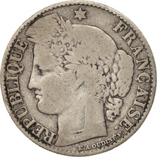 Francia, Cérès, 50 Centimes, 1895, Paris, BC+, Plata, KM:834.1