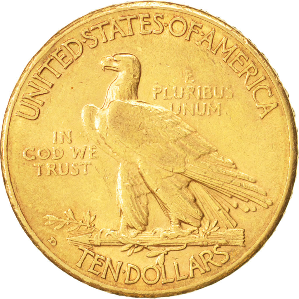 United States, Indian Head, $10, Eagle, 1910, Denver, EF(40-45)