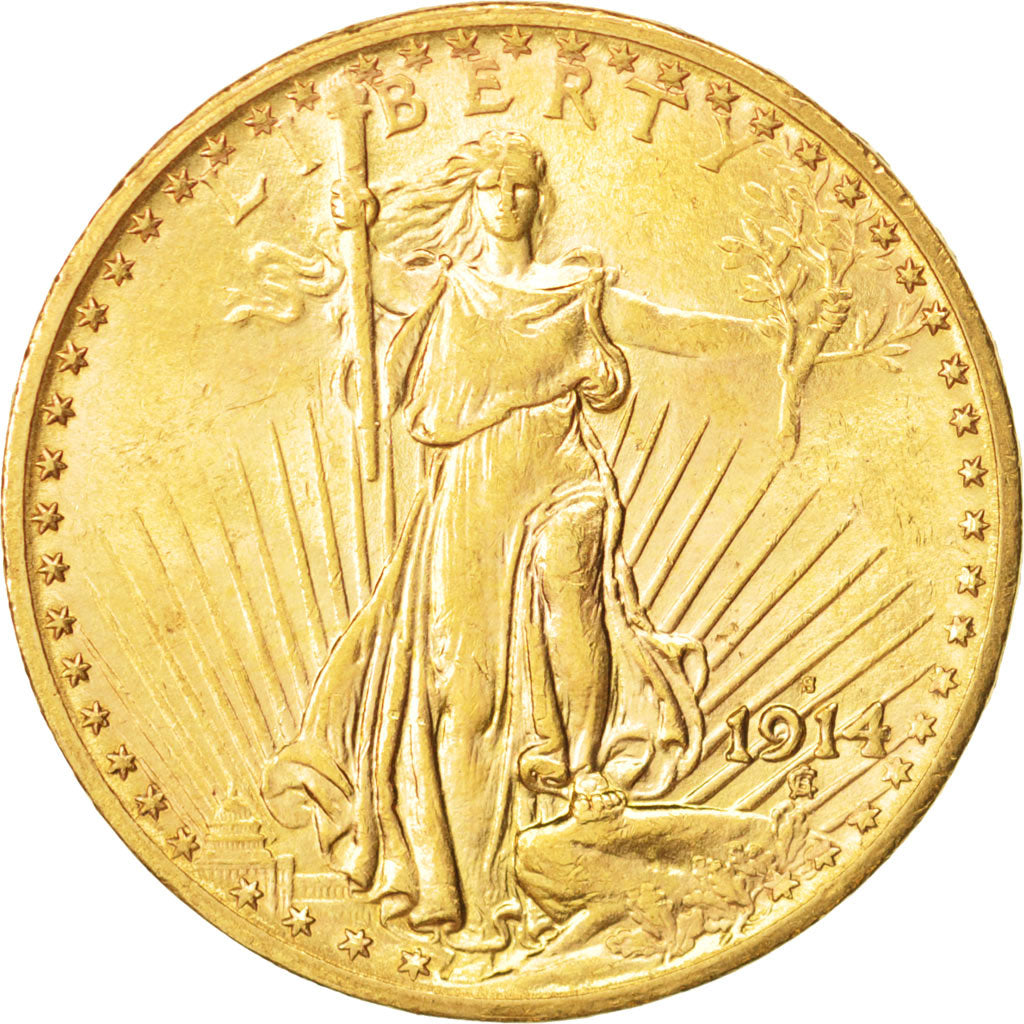 United States,Saint-Gaudens,$20,1914,San Francisco,AU(55-58)
