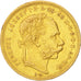 Moneta, Ungheria, Franz Joseph I, 8 Forint 20 Francs, 1877, Kremnitz, BB+, Oro