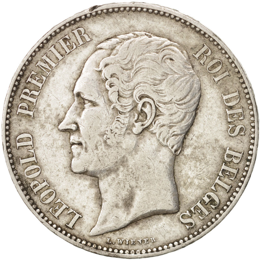 Coin, Belgium, Leopold I, 5 Francs, 5 Frank, 1850, EF(40-45), Silver, KM:17