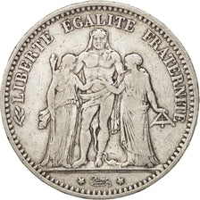 Coin, France, Hercule, 5 Francs, 1874, Bordeaux, VF(30-35), Silver, KM:820.2