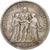 Coin, France, Hercule, 5 Francs, 1876, Bordeaux, VF(30-35), Silver, KM:820.2