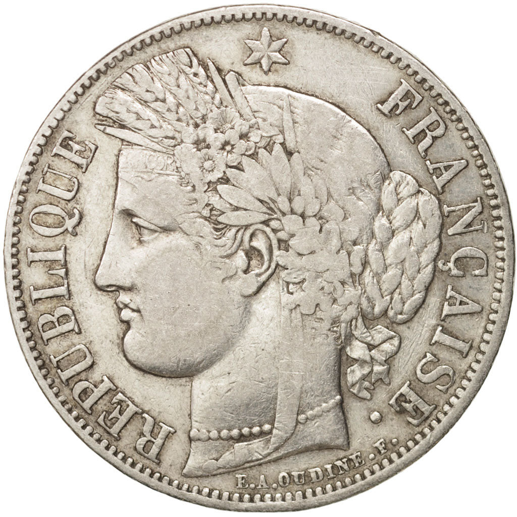 Monnaie, France, Cérès, 5 Francs, 1850, Paris, TTB, Argent, KM:761.1
