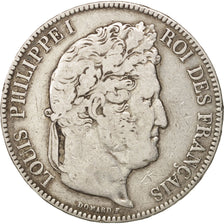 Coin, France, Louis-Philippe, 5 Francs, 1842, Rouen, VF(30-35), Silver, KM:749.2