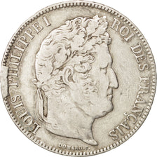 France, Louis-Philippe, 5 Francs, 1834, Bordeaux,TB+,Argent,KM:749.7,Gad 678