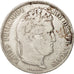 Moneta, Francia, Louis-Philippe, 5 Francs, 1835, Lyon, MB+, Argento, KM:749.4