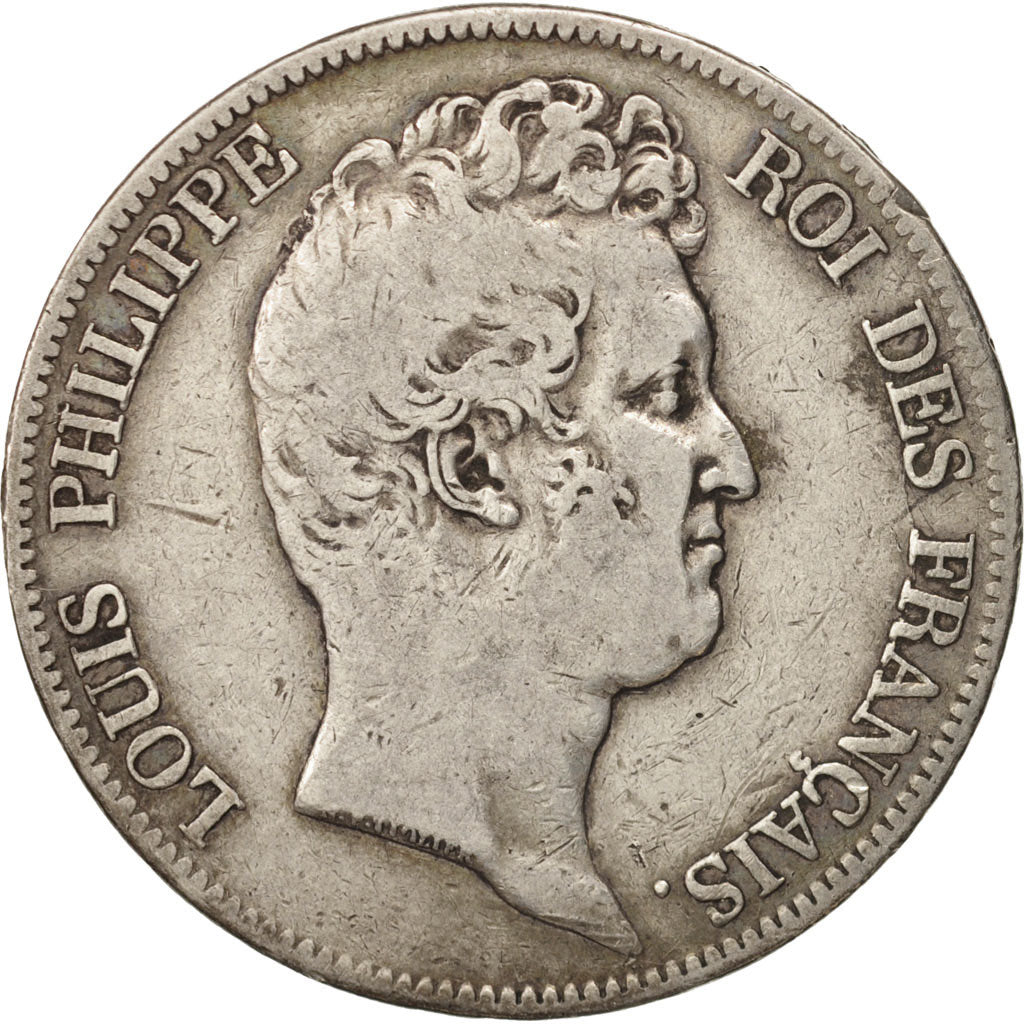 France, Louis-Philippe, 5 Francs, 1830, Paris, VF(20-25), Silver, KM:735.1