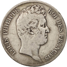 France, Louis-Philippe, 5 Francs, 1830, Paris, VF(20-25), Silver, KM:735.1