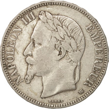 France,Napoléon III,5 Francs,1868,Strasbourg,TB+,Argent,KM:799.2,Gad 739