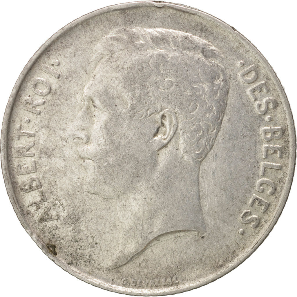 Coin, Belgium, Franc, 1912, AU(50-53), Silver, KM:72