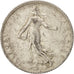 France, Semeuse, Franc, 1911, Paris, EF(40-45), Silver, KM:844.1