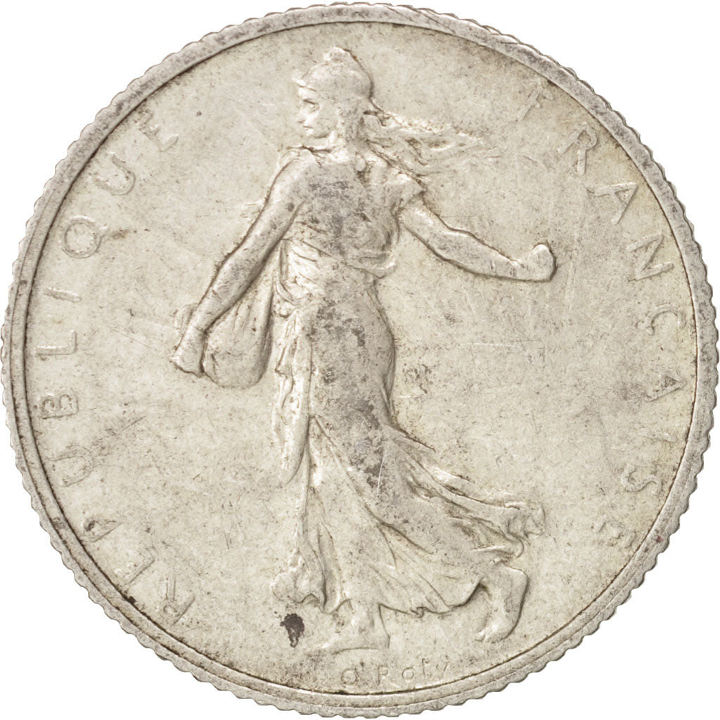 Münze, Frankreich, Semeuse, Franc, 1909, Paris, S+, Silber, KM:844.1