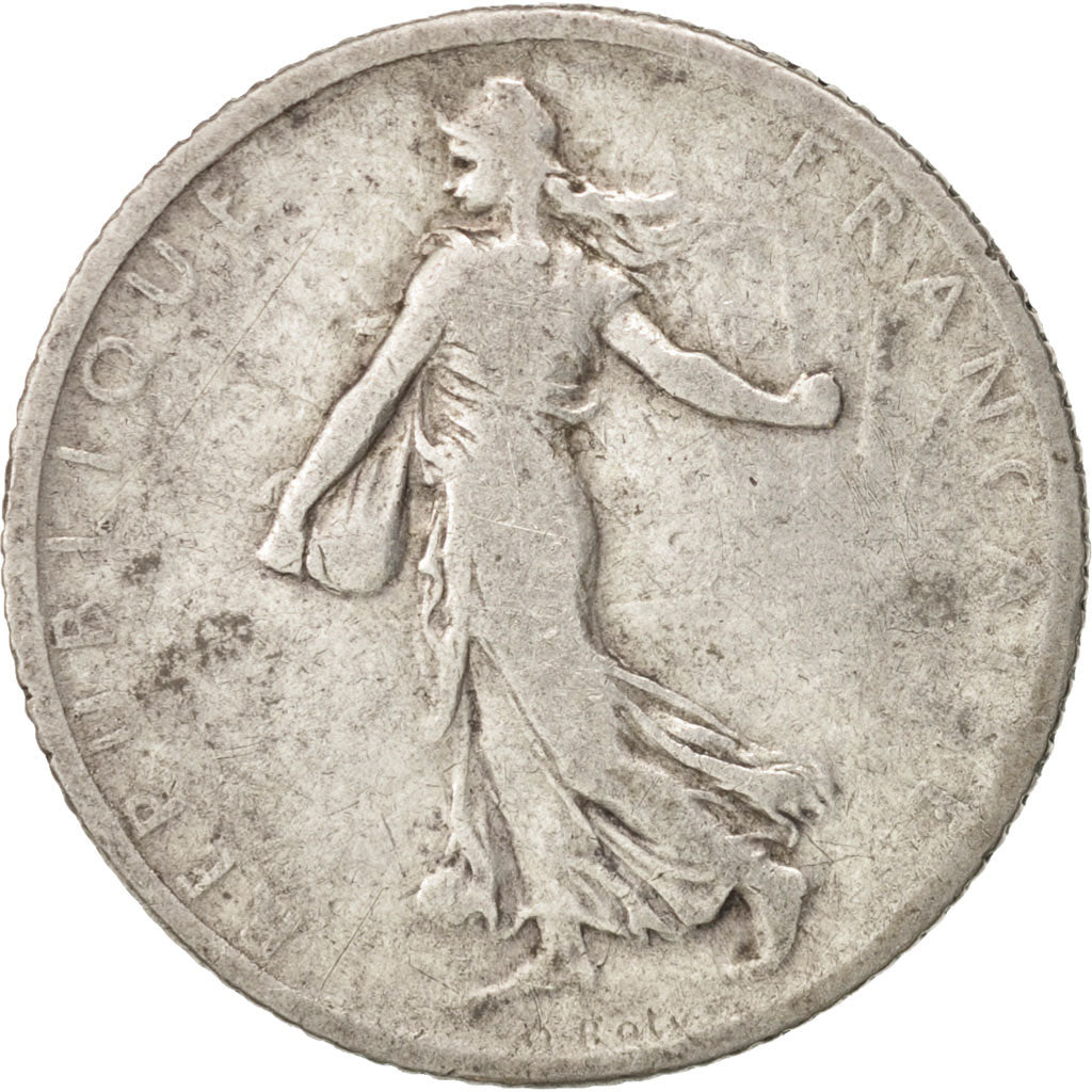 Coin, France, Semeuse, Franc, 1906, Paris, VF(20-25), Silver, KM:844.1