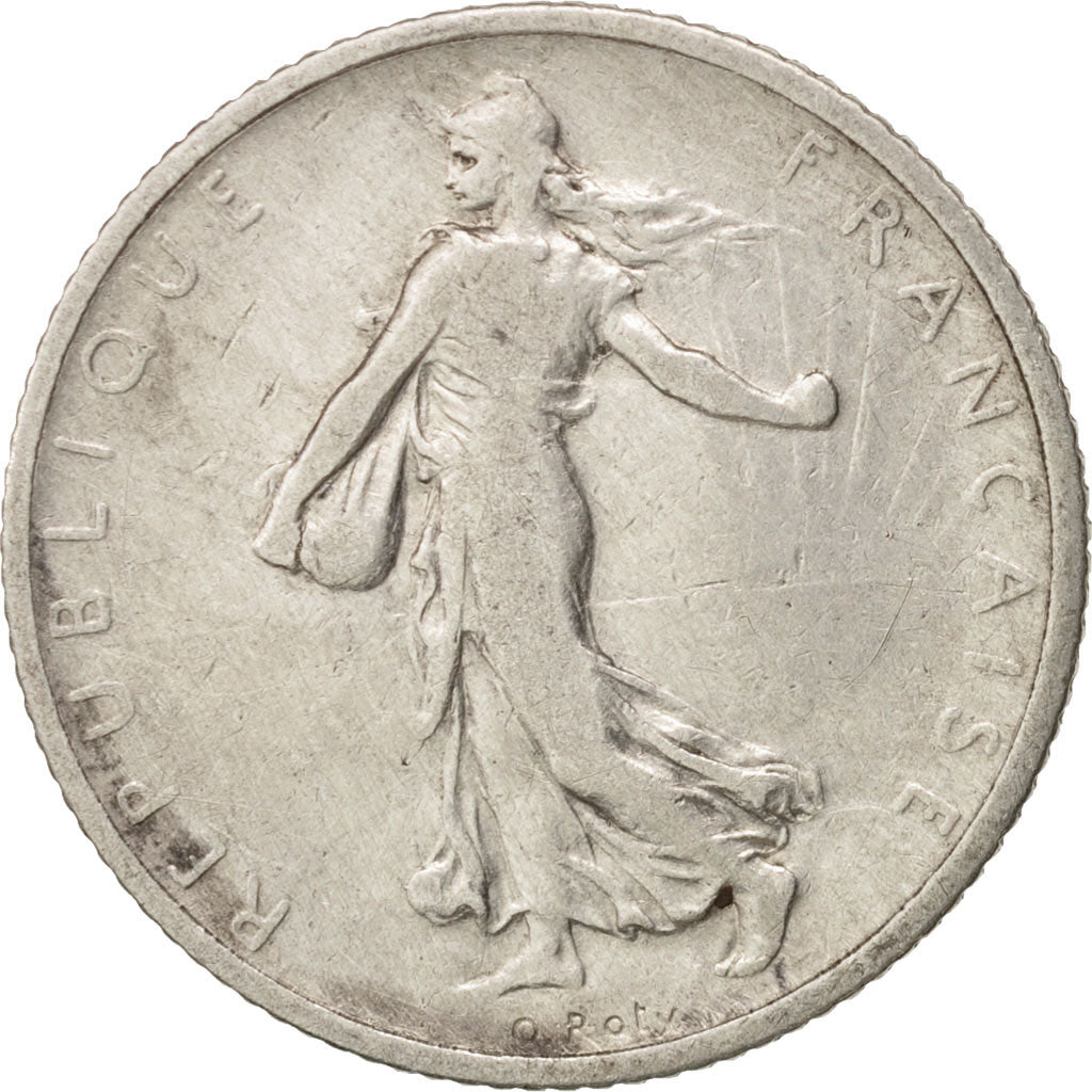 Coin, France, Semeuse, Franc, 1904, Paris, VF(20-25), Silver, KM:844.1