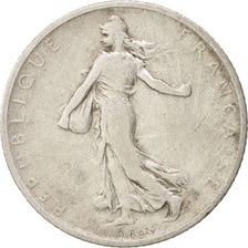 Moneda, Francia, Semeuse, Franc, 1901, Paris, BC+, Plata, KM:844.1