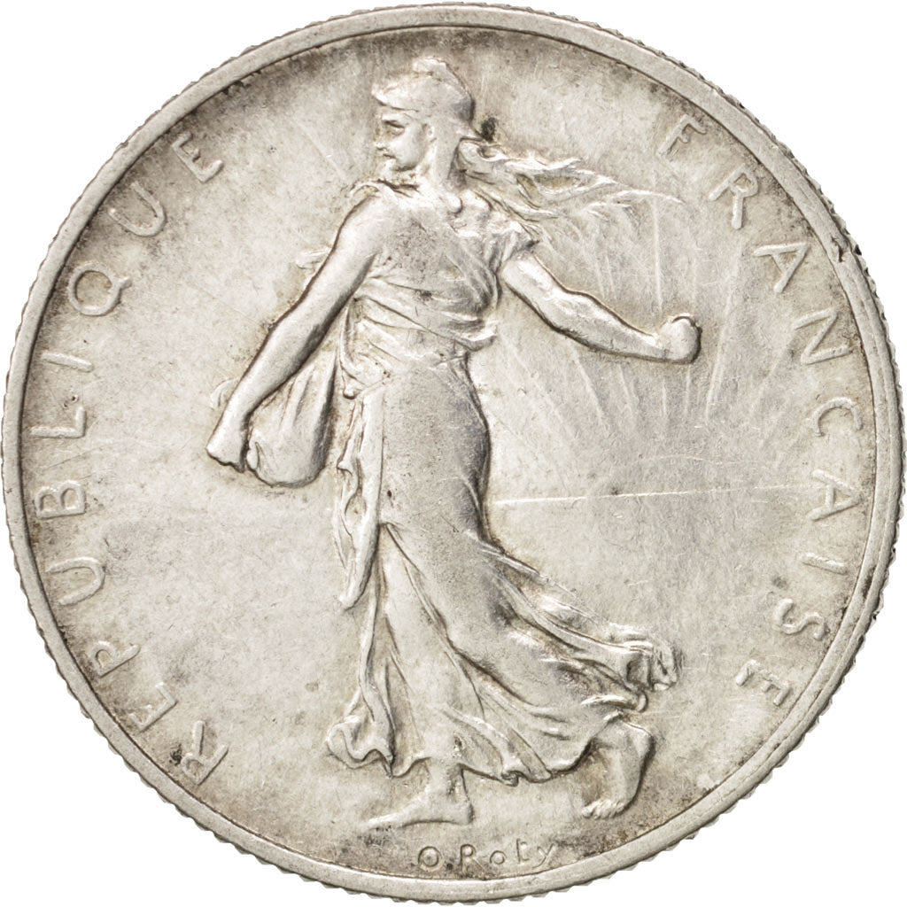 France, Semeuse, 2 Francs, 1920, Paris, EF(40-45), Silver, KM:845.1