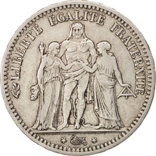 France, Hercule, 5 Francs, 1848, Paris, VF(30-35), Silver, KM:756.1