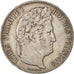 Coin, France, Louis-Philippe, 5 Francs, 1837, Paris, VF(30-35), Silver, KM:749.1