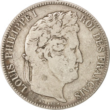 Monnaie, France, Louis-Philippe, 5 Francs, 1833, Lille, TB, Argent, KM:749.13