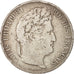 Moneda, Francia, Louis-Philippe, 5 Francs, 1838, Lille, BC+, Plata, KM:749.13