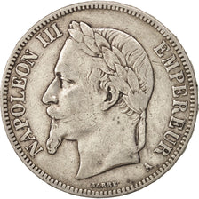 France, 5 Francs, 1870, Paris, VF(30-35), Silver, KM:799.1