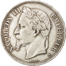 France, 5 Francs, 1870, Paris, VF(30-35), Silver, KM:799.1