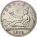 España, Provisional Government, 5 Pesetas, 1870, Madrid, BC+, Plata, KM:655