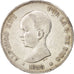 Moneda, España, Alfonso XIII, 5 Pesetas, 1888, Madrid, MBC, Plata, KM:689