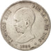 Moneda, España, Alfonso XIII, 5 Pesetas, 1889, Madrid, BC+, Plata, KM:689