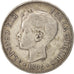 Spain, Alfonso XIII, 5 Pesetas, 1896, Valencia, EF(40-45), Silver, KM:707