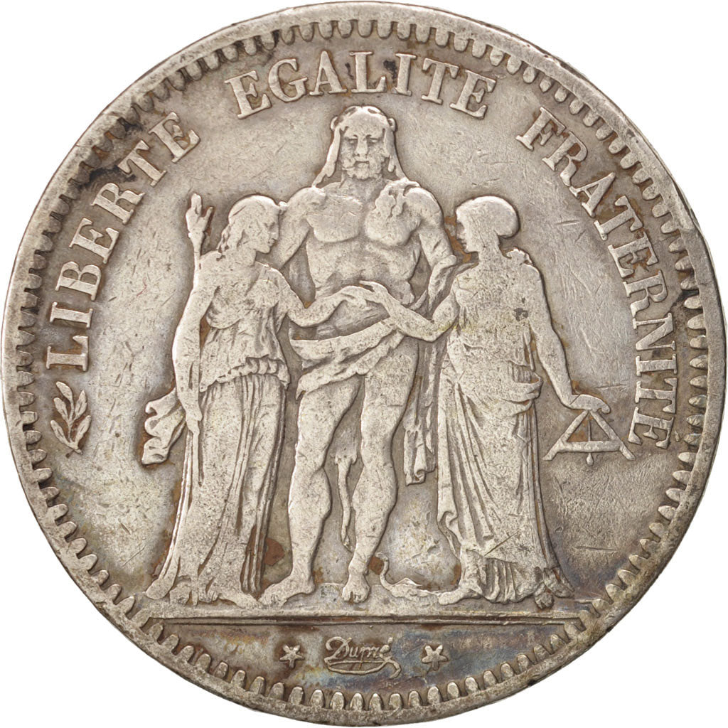 Monnaie, France, Hercule, 5 Francs, 1848, Strasbourg, TB+, Argent, KM:756.2